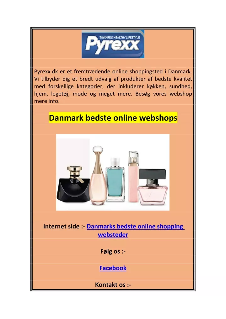 pyrexx dk er et fremtr dende online shoppingsted