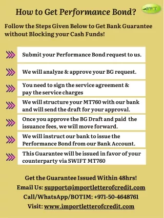 how to get performance bond