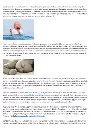10 Choses Que Vos Concurrents Peuvent Vous Apprendre Sur Reveil Bebe 3h Du Matin