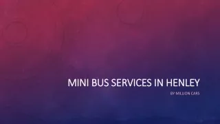 choose minibus in henley