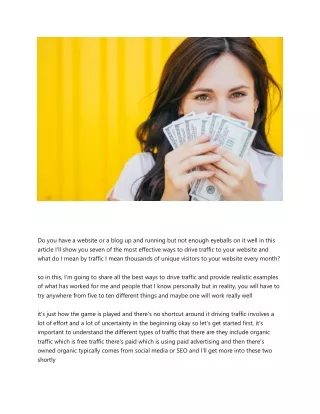 do you have a website or a blog up and running