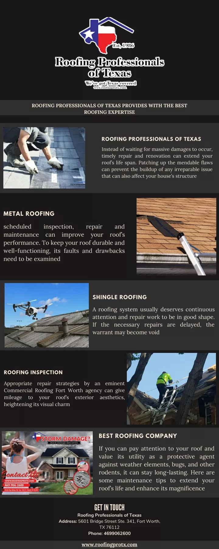 roofing professionals of texas provides with