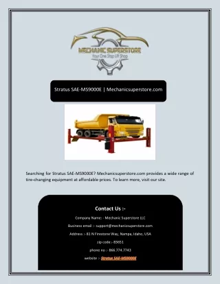 stratus sae ms9000e mechanicsuperstore com