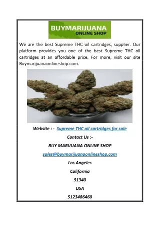 Supreme THC oil cartridges for sale | Buymarijuanaonlineshop.com
