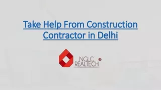 take help from construction contractor in delhi