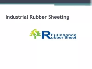 Industrial Rubber Sheeting