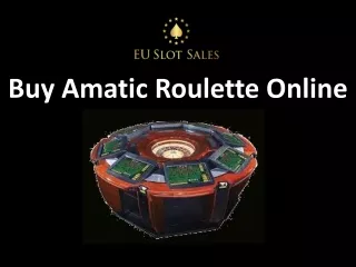 Buy Amatic Roulette Online