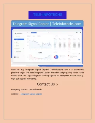 Telegram Signal Copier | Teleinfotechs.com