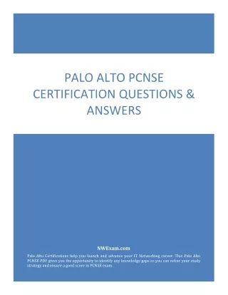 palo alto pcnse certification questions answers
