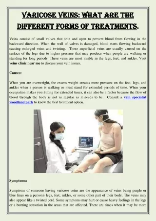 varicose veins what are the varicose veins what