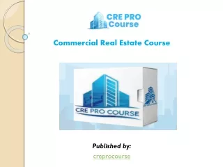 Commercial Real Estate Course