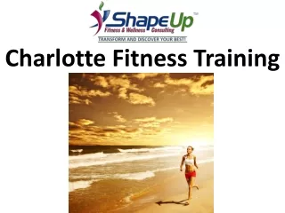 Charlotte Fitness Training