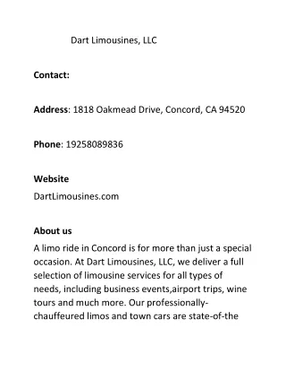 Dart Limousines, LLC
