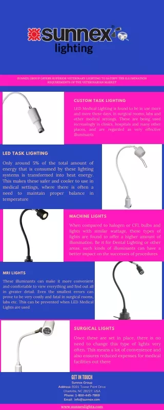 sunnex group offers superior veterinary lighting