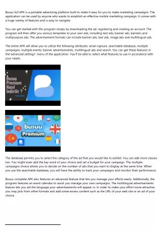 busuu full apk is a portable advertising platform