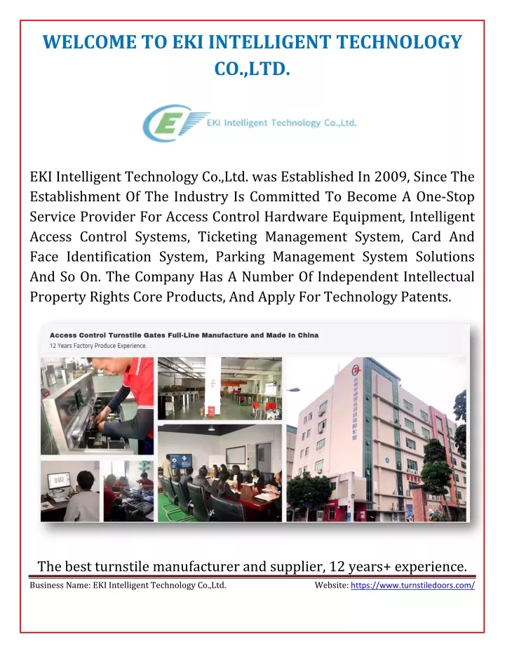 welcome to eki intelligent technology co ltd