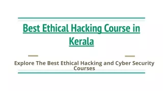 Best Ethical Hacking Course