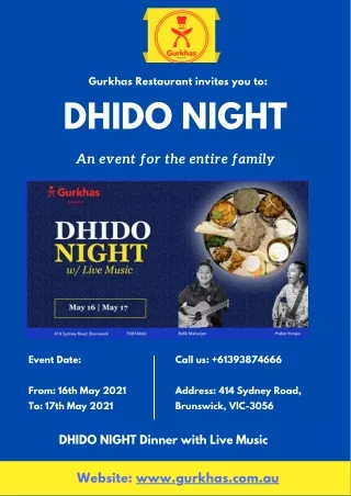 DHIDO NIGHT - Gurkhas