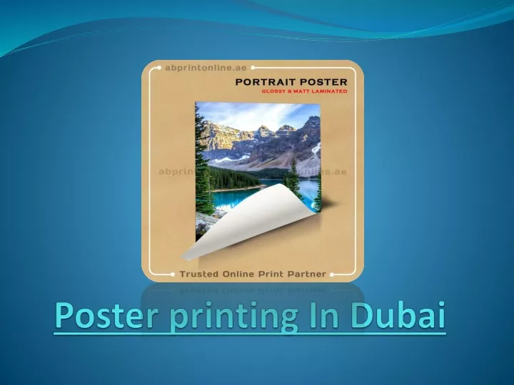 poster printing in dubai