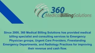 Arizona Emergency Physicians Billing Services - 360 Medical Billing Solutions