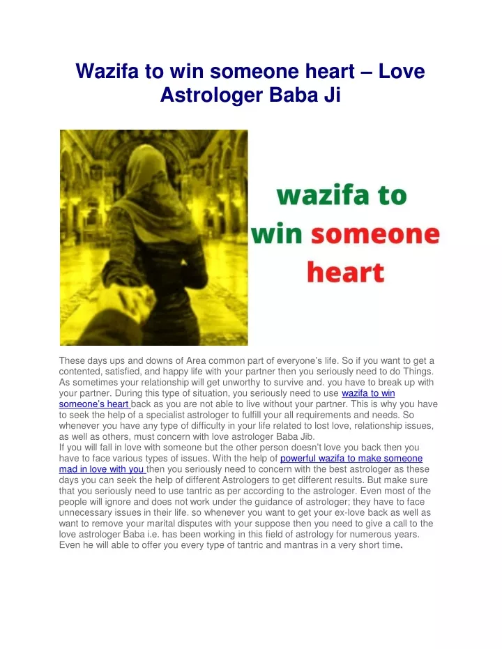 wazifa to win someone heart love astrologer baba ji