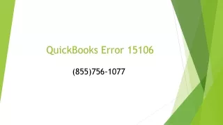quickbooks error 15106