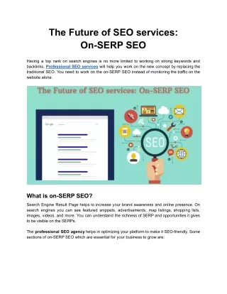 the future of seo services on serp seo