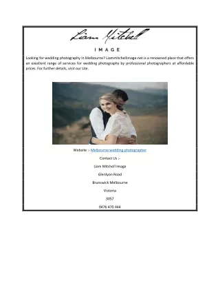 Melbourne wedding photographer