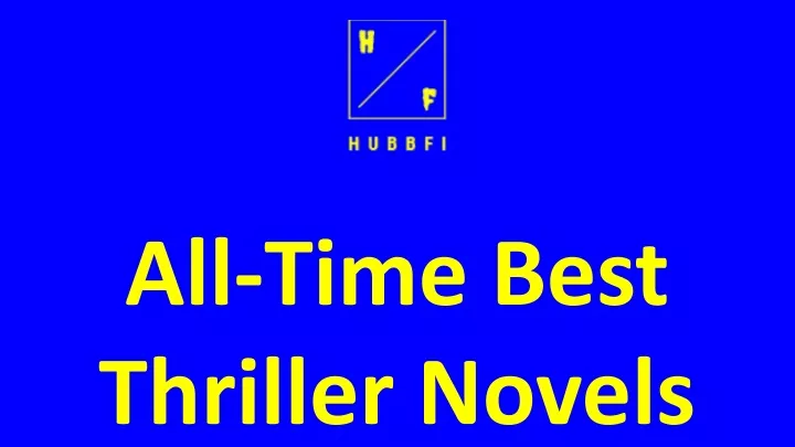 all time best thriller novels