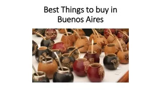 best things to buy in buenos aires