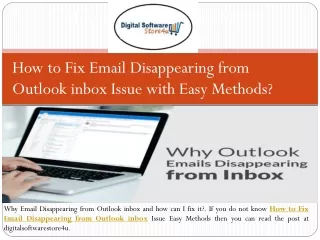 How to Fix Email Disappearing from Outlook inbox
