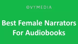 Best Female Narrators For Audiobooks