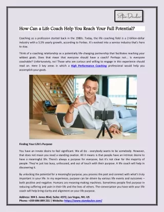 How Can a Life Coach Help You Reach Your Full Potential?