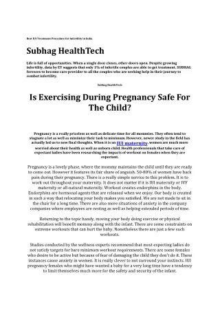 best iui treatment procedure for infertility