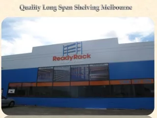 Quality Long Span Shelving Melbourne