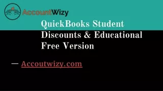 QuickBooks Student  Discounts & Educational  Free Version (1)