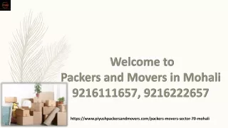 Stress-Free Home & Office Removals At Budgeted Rates in Mohali