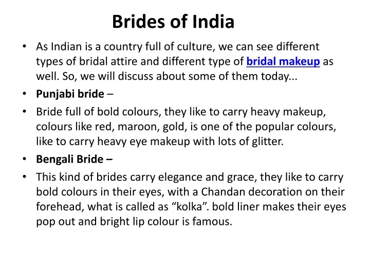 brides of india