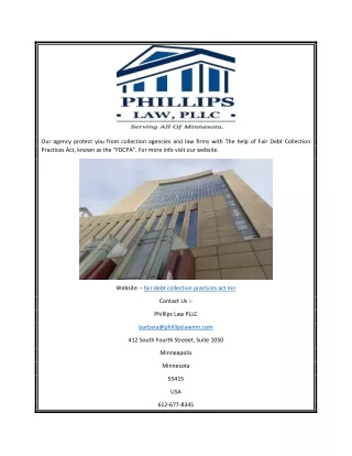 our agency protect you from collection agencies
