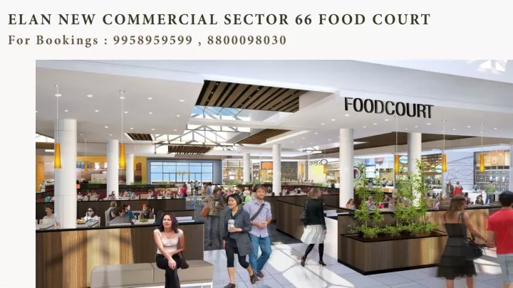 elan new commercial sector 66 food court