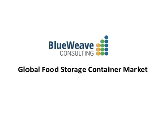global food storage container market