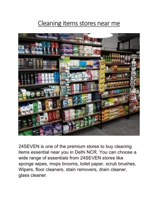 cleaning items stores near me cleaning items