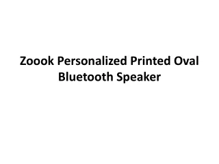 zoook personalized printed oval bluetooth speaker