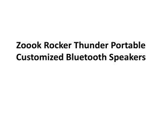 zoook rocker thunder portable customized bluetooth speakers