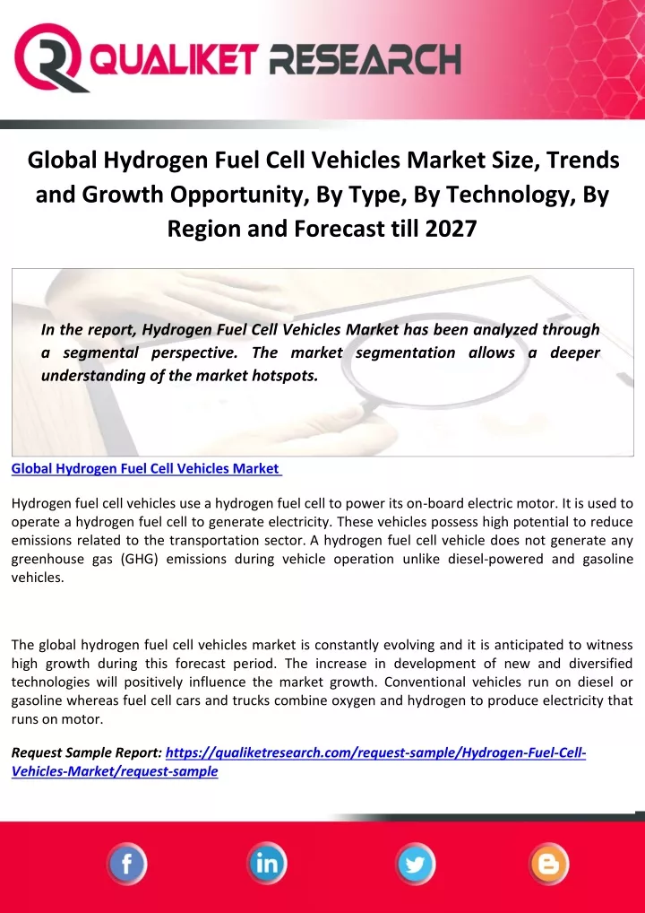 global hydrogen fuel cell vehicles market size