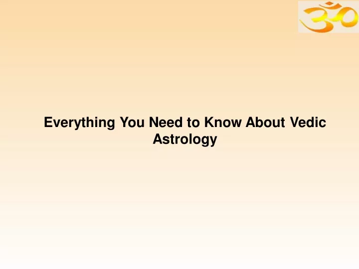 everything you need to know about vedic astrology