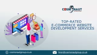 TOP-RATED E-COMMERCE WEBSITE DEVELOPMENT SERVICES IN UK