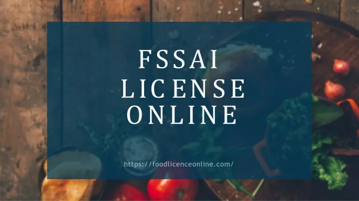 fssai l i c e n s e online