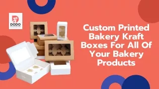 custom printed bakery kraft boxes for all of your