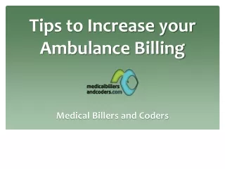 tips to increase your ambulance billing